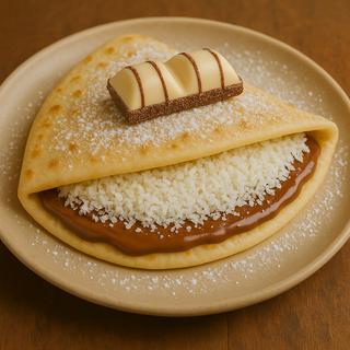 Crepe de kinder con coco 