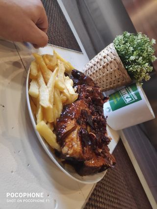 Costillas de cerdo asadas a la barbacoa.