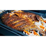 Sizzling roasted fish (hot or not hot)