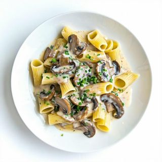 Busiate Funghi, Salsiccia e panna