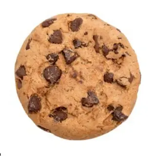 Cookie vegana con chips de chocolate y avellanas