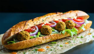 Bocadillo de falafel