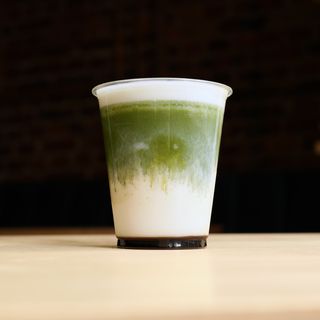 Kinako matcha latte