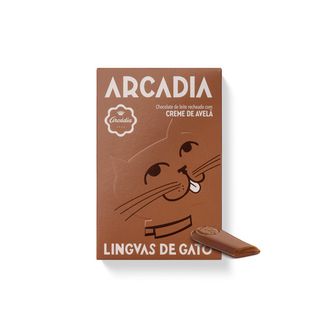 Línguas de Gato Recheadas com Creme de Avelã