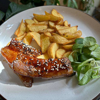 Свинні ребра у медовому соусі (350г)