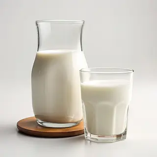 Drinking milk
