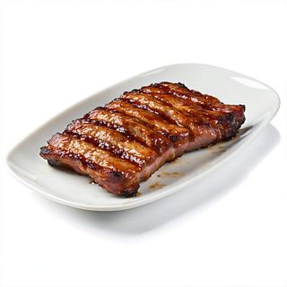 Costillas Ajua  con papas fritas