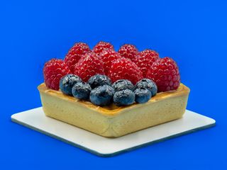 Tarta cu crema de vanilie si fructe 125 g