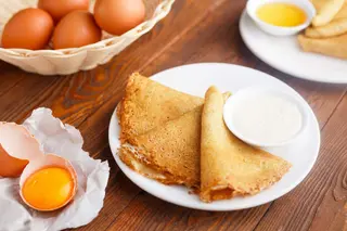 Блины со сметаной (1 пор.)