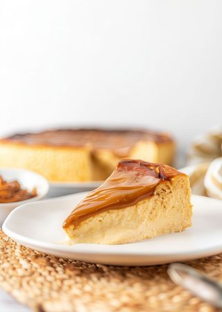 Porción de Cheesecake de Dulce de leche
