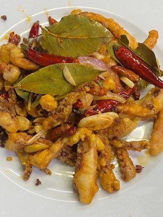 .patas de calamar picante