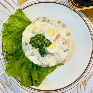 Мясное оливье