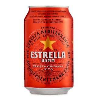 Cerveza Estrella Lata (330 Ml.)