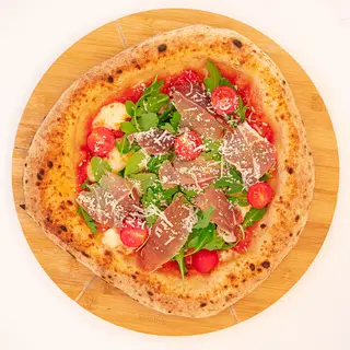 Pizza No. 6 Crudo e rucola