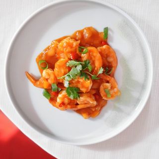 Gamberi in salsa chilli