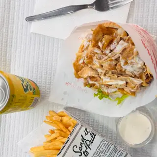 Menu Doner Kebab Com Batata Frita é Bebida