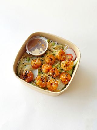 Noodle Salad With Shrimps