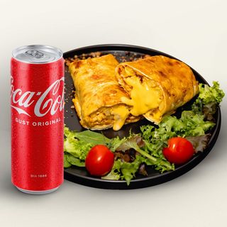 Shaorma pe vatra + Coca-Cola 330 ml 