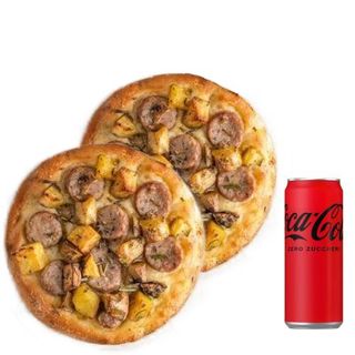 2 Salsiccia e patate al forno + bibita