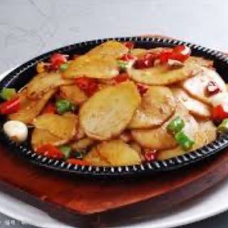 Pollo con patate al piastra 