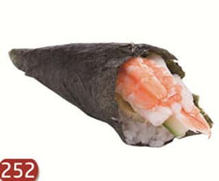 252 Temaki  ebi avocado