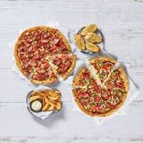 30% en 2 Pizzas medianas (esp) + 1 Pan de ajo (4 uds) + 1 Patatas Grill