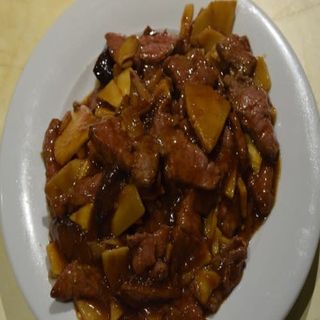 Ternera Con Bambú Y Setas