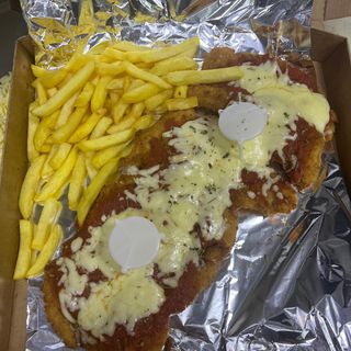 Milanesa De Ternera Con Queso Fundido