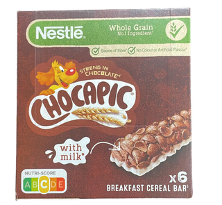 Chocapic Breakfast Cereal Bar With Milk 6Uds
