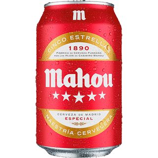 Cerveza Mahou 5 Estrellas Lata 33cl.