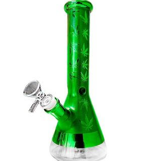 Bong de Cristal Verde 25cm
