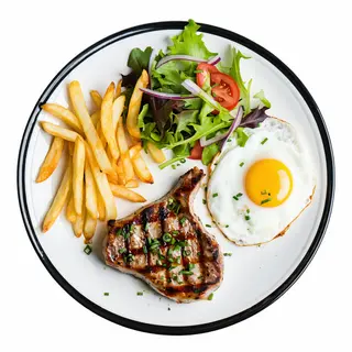 Plato De Lomo Con Huevo Frito