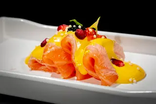 178. Carpaccio De Salmón Flameado (6 Uds.)