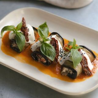 rollitos de berenjena