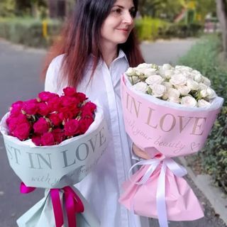 Bukiet gąłązkowych róż,rozmiar M