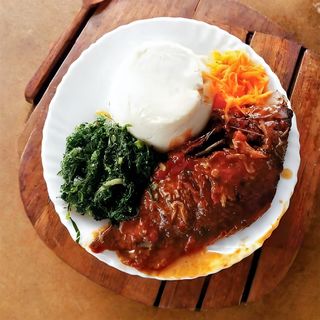 Whole Fish Curry + Ugali +Green + 350ml pet soda