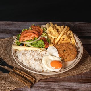 Burguer Vegan no prato