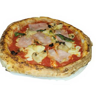 Pizza roja capricciosa (33 cm.)