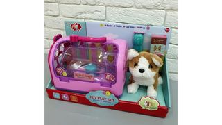 Интерактивная собачка с переносной сумкой и аксессуарами