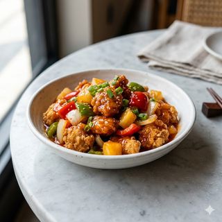 Pollo Con Salsa Agridulce