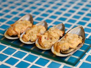 Зачепечені мідії з креветкою (4oz)