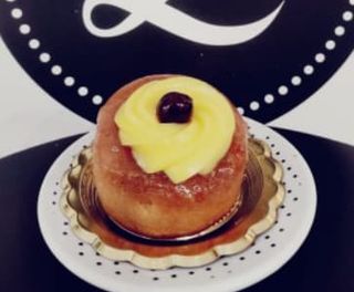 Babà crema e amarena