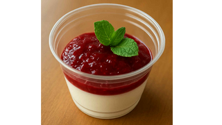Panna cotta z konfiturą truskawkową