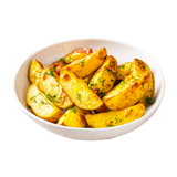 Картофельные дольки с чесноком
