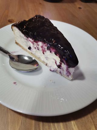 Tarta De Queso Con Arándano ( Porción)