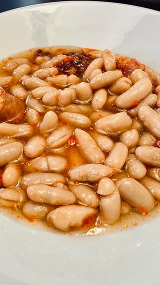 Fabada a la barbacoa 