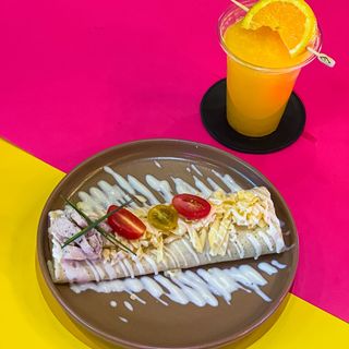 Crêpe Lyonnaise + Jus d'orange