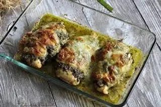 Gratin Au Poulet, Sauce Pesto