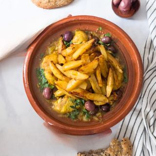 ¼ Poulet Au Citron +frites + Riz + Sauce