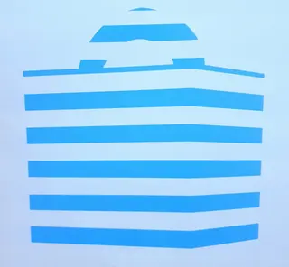 Caixa Box Azul com Riscas para Doces